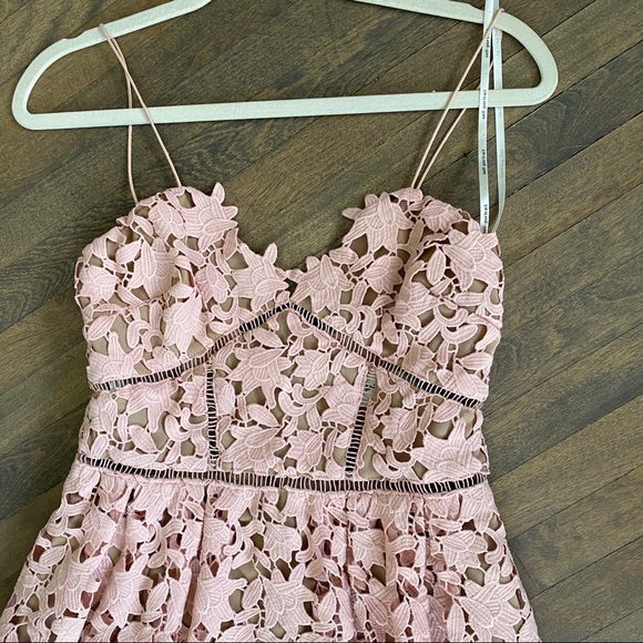 Self Portrait Azaelea Pink Lace Dress - Picture 6 of 7